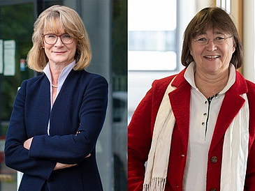 Beraten jetzt das Bundeskanzleramt: Die Professorinnen Iris Pigeot (links) und Tanja Schultz von der Universit?t Bremen sind jetzt in den Expert: innenrat ?Gesundheit und Resilienz berufen worden.